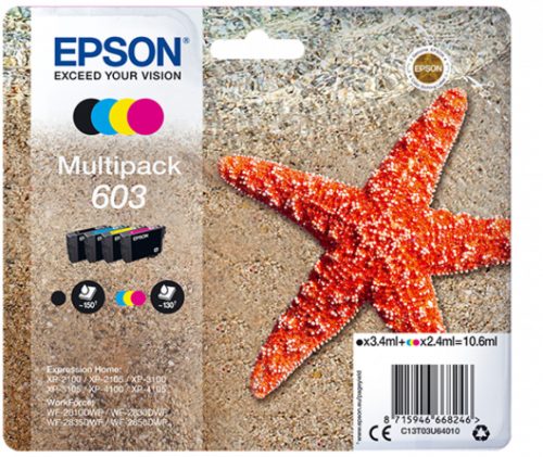 Epson T03U6 (603) eredeti tintapatron multipack