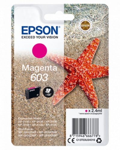 Epson T03U3 (603) magenta eredeti tintapatron