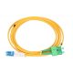 Extralink SC/APC-LC/UPC | Patchcord | Single Mode, Duplex, G652D, 3mm, 10m