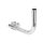 Extralink B300 | Right balcony handle | with u-bolts M8, steel, galvanized