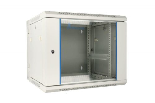 Extralink 12U 600x600 AZH Gray | Rackmount cabinet | wall mounted, swing type