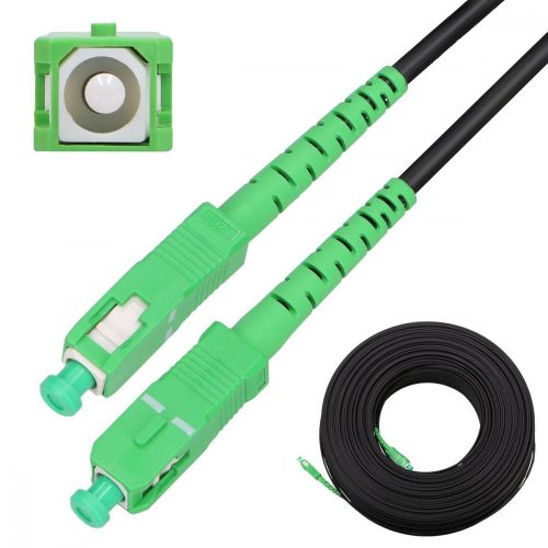 Extralink SC/APC-SC/APC | Patchcord | Round, drop, single mode, Simplex, G.657A2, 110m