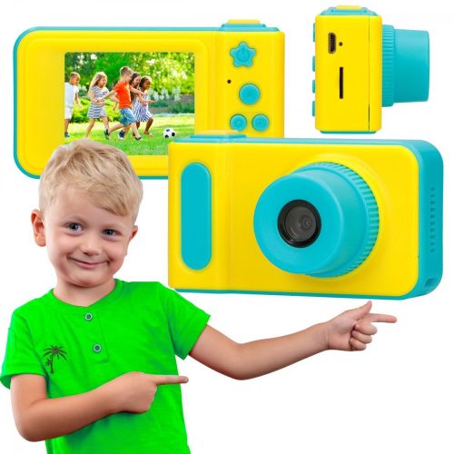 Extralink Kids Camera H8 Blue | Camera | 1080P 30fps, 2.0" screen