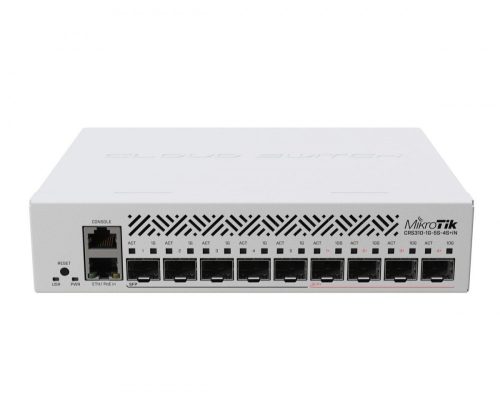 MikroTik CRS310-1G-5S-4S+IN | Switch | 1x RJ45 1000Mb/s, 5x SFP, 4x SFP+, RouterOS L5