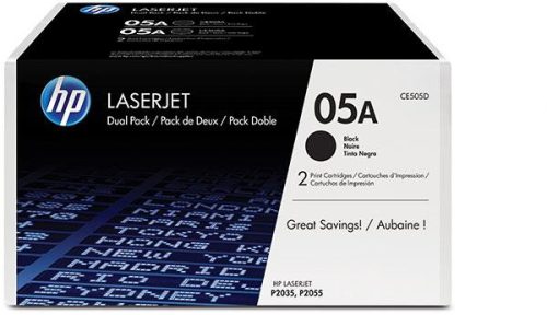 HP CE505AD fekete eredeti toner duplacsomag