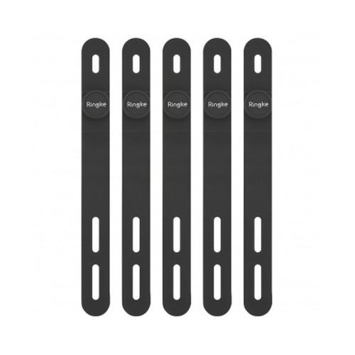 Ringke Silicone Cable Tie (5pcs) Black