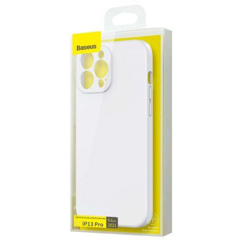 Baseus iPhone 13 Pro case Liquid Silica Gel Protective White (ARYT000402)