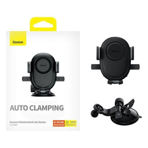 Baseus Car Mount Ultra Control Clamp Holder (Dashboard Version) Black (C40351700111-00)