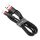 Baseus Lightning Cafule Cable 2.4A 1m Red + Black (CALKLF-B19)