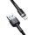 Baseus Lightning Cafule Cable 2.4A 1m Gray + Black (CALKLF-BG1)