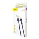 Baseus Lightning Cafule Cable QC 3.0, 1.5A, 2m Blue (CALKLF-CV3)