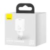 Baseus Travel Charger set Super Si 1C PD Fast charger 20W EU White (CCSUP-B02)