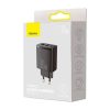 Baseus Travel Charger Compact Quick Charger U+U+C PD3.0, QC 3.0 30W EU Black (CCXJ-E01)