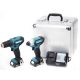 Makita CLX224X Akkus szett DF333DZ+TD110DZ Li-ion CXT 12V (2x1,5Ah+DC10WD+alumínium tok)