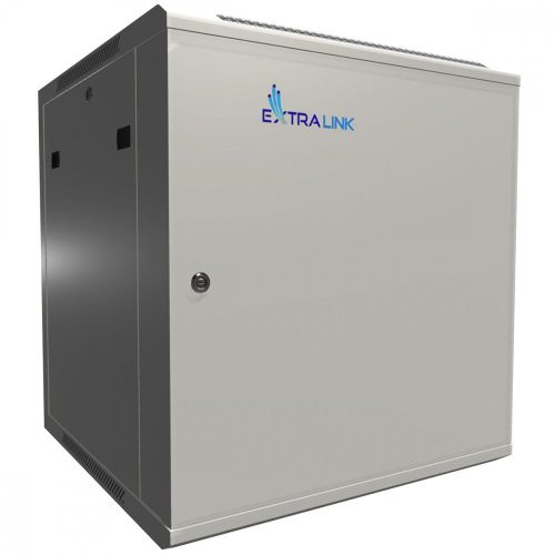 Extralink 12U 600x600 ASP Gray | Rackmount cabinet | wall mounted, metal door