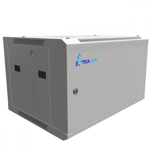 Extralink 6U 600x450 ASP Gray | Rackmount cabinet | wall mounted, metal door