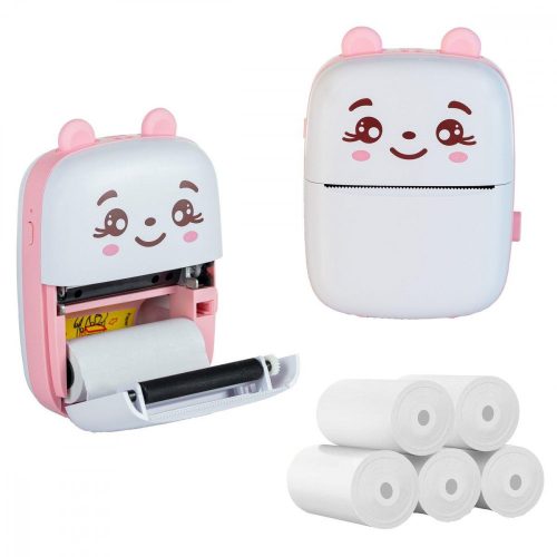 EXTRALINK EPP-001 PORTABLE MINI PRINTER PINK + PAPIER TERMICZNY ZWYKŁY 5 SZT