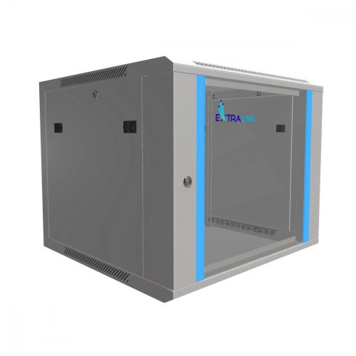 Extralink 9U 600x600 Gray | Rackmount cabinet | wall mounted