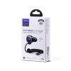 Joyroom Car Charger 3-in-1, C+U with Type-C Coiled Cable 1.5m, 55W, Black (JR-CL07)