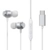 Joyroom Earphone Wired In-Ear Headphones with Remote and Microphone, Type-C USB, Silver EU (JR-EC06)