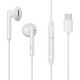 Joyroom Earphone Wired In-Ear Headphones with Remote and Microphone, Type-C USB, White EU (JR-EC06)