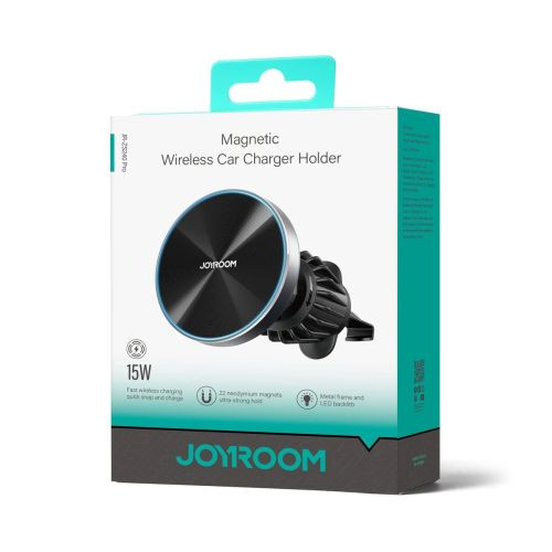 Joyroom Car Mount Wireless Charger (Airvent Version) 4.7 - 6.8 inch 15W, Black (JR-ZS240-PRO)