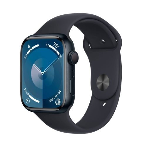 APPLE WATCH SERIES 9 45MM 2024 (GPS) MIDNIGHT ALUMINUM CASE WITH MIDNIGHT SPORT BAND - S/M - MIDNIGHT