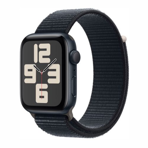 APPLE WATCH SE 2ND GENERATION 2023 (GPS) 44MM MIDNIGHT ALUMINUM CASE WITH MIDNIGHT SPORT LOOP - ADJUSTABLE - MIDNIGHT