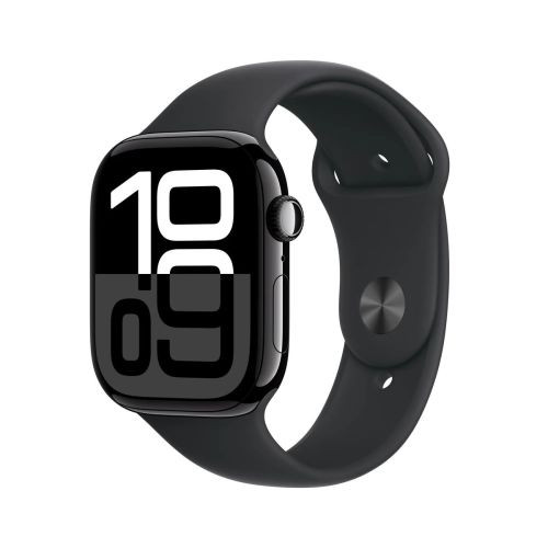 Apple Watch Series 10 GPS 42mm Jet Black Alu Case, Midnight Black Sport Band M/L EU MWWF3