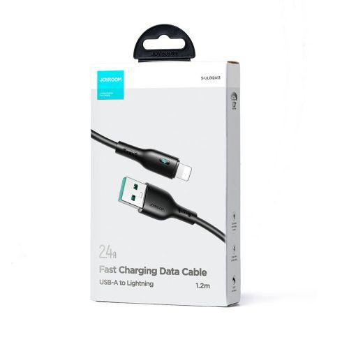 Joyroom USB - Lightning Data Cable, 2.4A, 480Mb/s, 1.2m, Black (S-UL012A13)