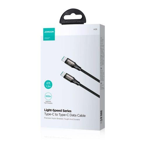 Joyroom Type-C - Type-C Cable 100W, 1.2m, Black (SA25-AC6)