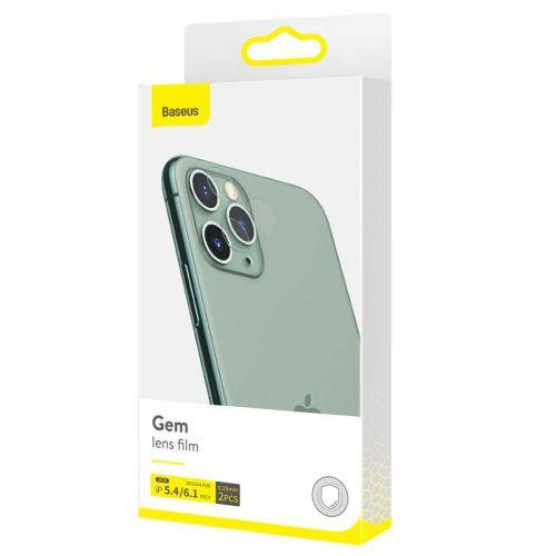 Baseus iPhone 12 mini Camera lens 0.25mm Gem Protective Film (2pcs Pack) Transparent (SGAPIPH54N-JT02)