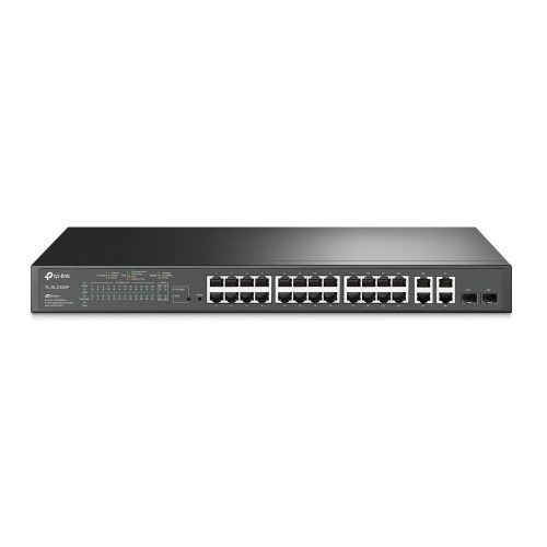 TP-Link TL-SL2428P | Switch | 24x RJ45 100Mb/s PoE+, 4x RJ45 1000Mb/s, 250W