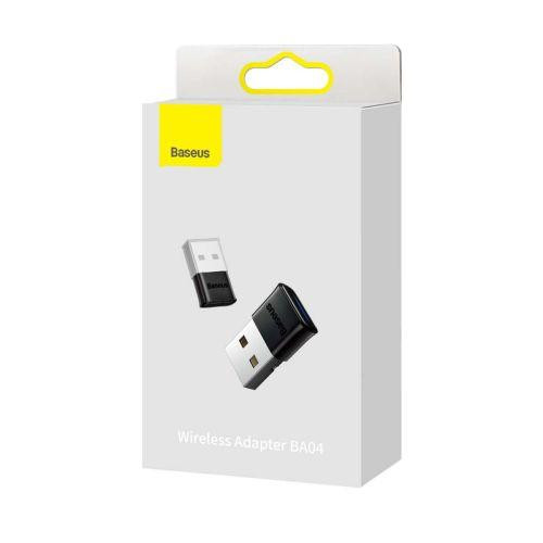 Baseus HUB BA04 mini Bluetooth 5.0 adapter USB számítógépes vevőegység és transmitter, fekete